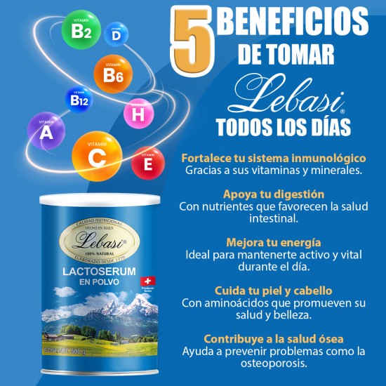 Lactoserum Suizo en Polvo Lebasi