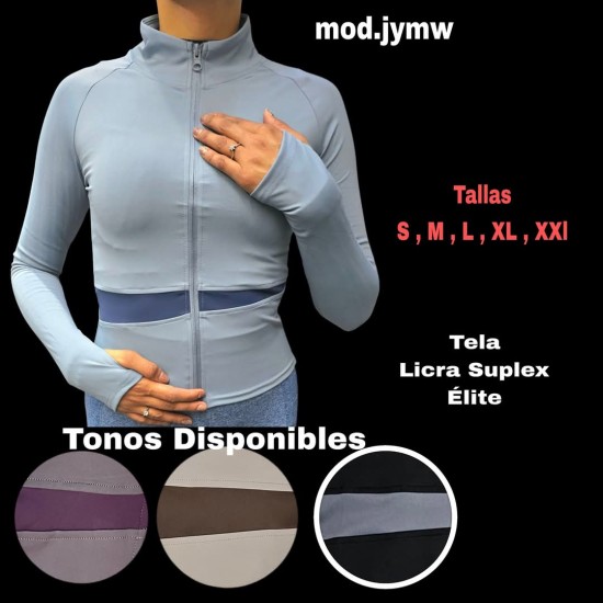 Chamarra tela licra suplex elité