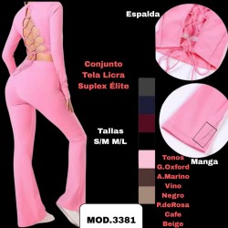 Conjunto tela licra suplex elité
