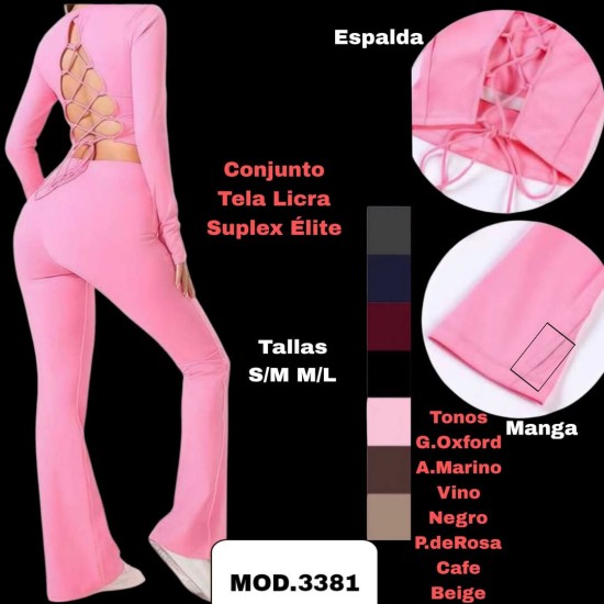 Conjunto tela licra suplex elité